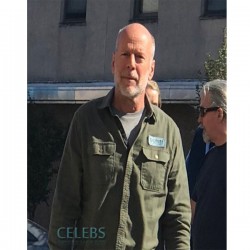 Glass Bruce Willis (David Dunn) Green Cotton Jacket 